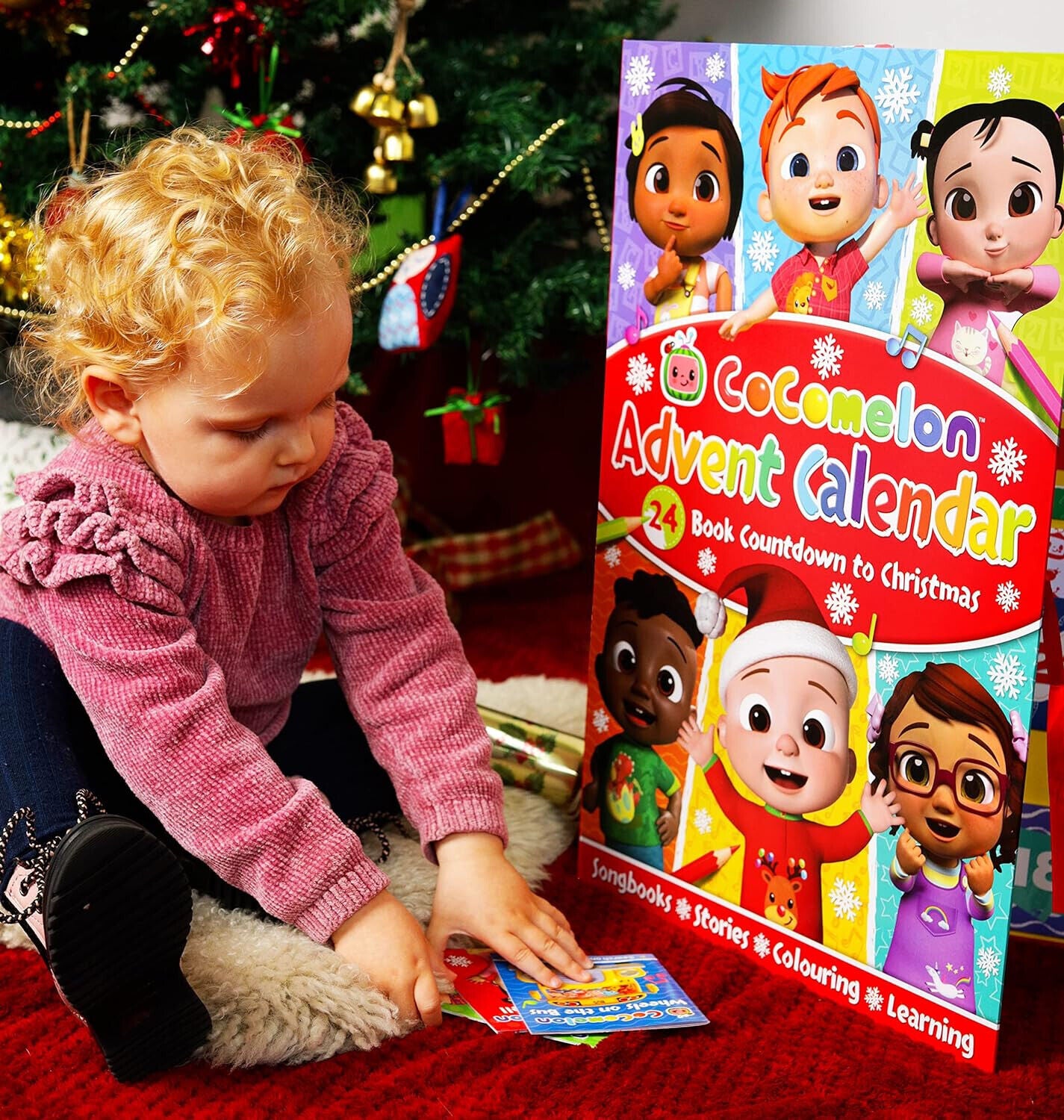CoComelon Advent Calendar Songbooks Stories Colouring and Learning READ LEARN