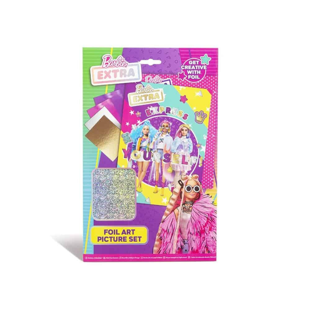 BARBIE EXTRA Barbie Foil Art Picture Set BARBIE CRAFT NEW CHILDRENS MOVIE 2024