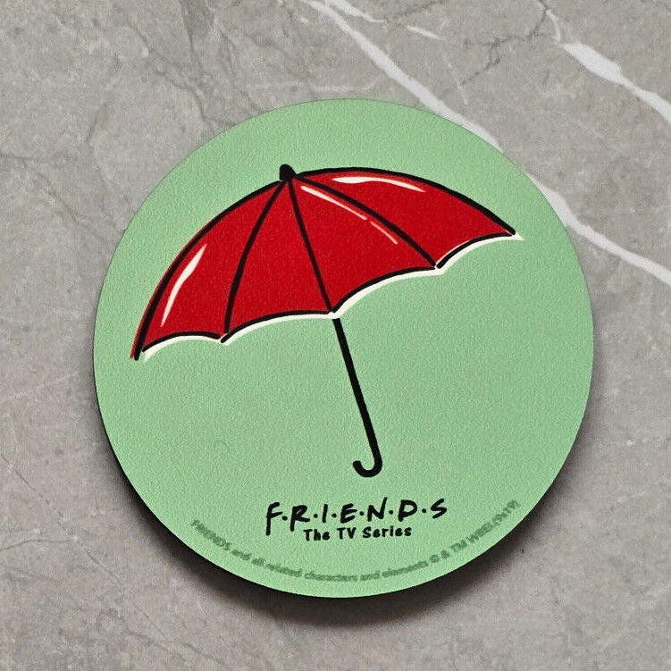 Genuine Friends TV Sitcom Phrases Coaster Drinks Mat FOUNTAIN TURKEY UMBRELLA