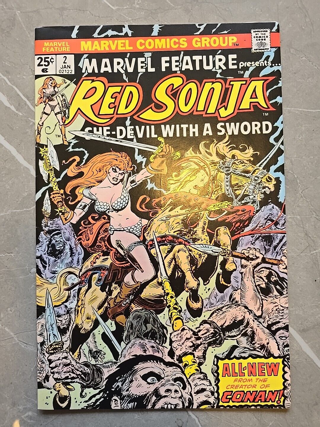 Marvel Feature Presents Red Sonja #2 1975 Marvel 1st Edition VF CONAN COMIC