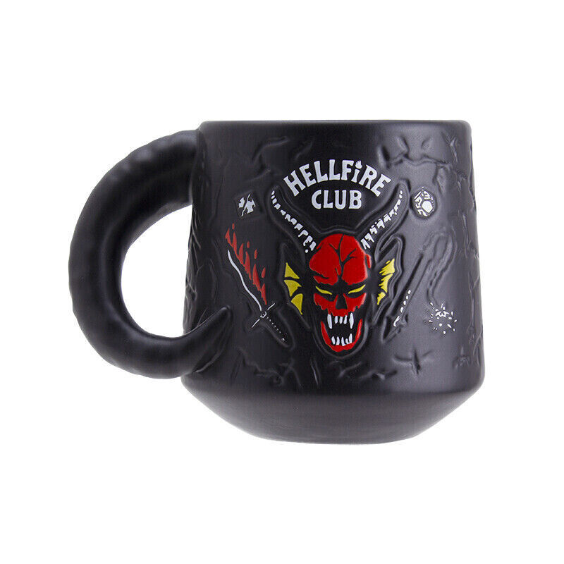 Stranger Things Hellfire Club Demon Embossed Mug Drinkware NETFLIX OFFICIAL