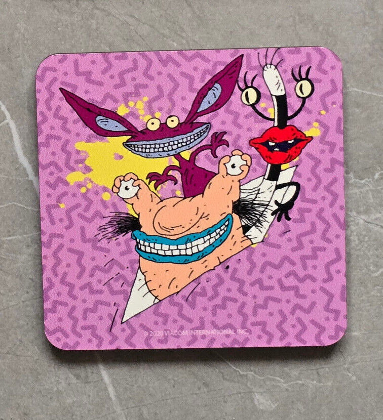 NICKELODEON ROCKO's MODEERN LIFE Coaster Retro TV Drinks Mat Home Kitchen DRINK