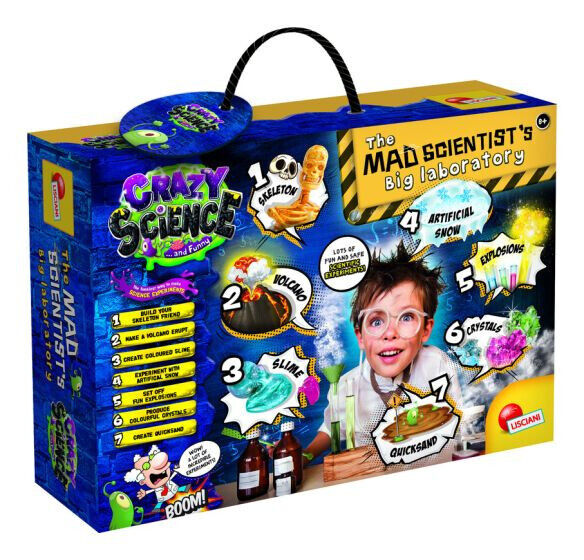 Crazy Science The Mad Scientist's Big Laboratory EDUCATIONAL VOLCANO SLIME SNOW