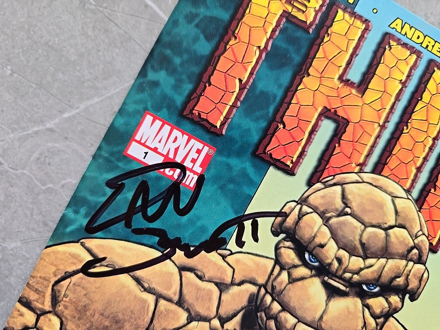 THE THING FULL SET # 1-8 2006 SIGNED BY DAN SLOTT NEVER READ MARVEL CIRTIFICATE