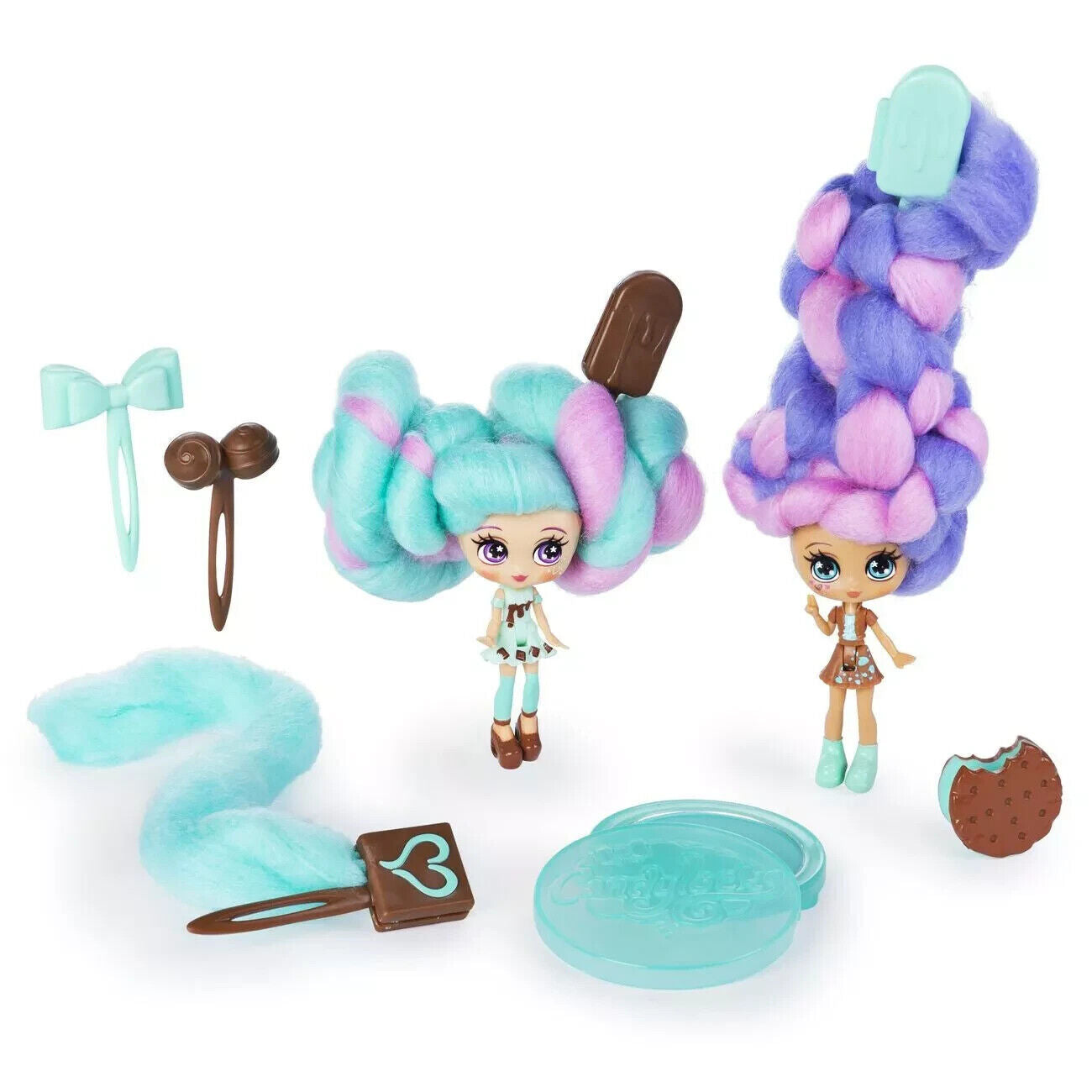 Candylocks Sweet Treats Bff 2 Pack Girls Playset Gift ICE CREAM CHOCO TOY XMAS