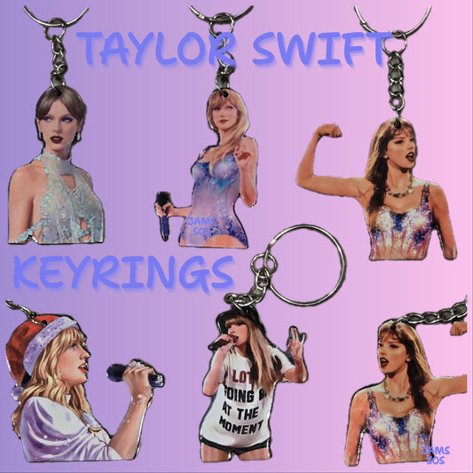 Taylor Swift Keyring Swiftie Key Chain TayloUr Merch Gifts Keyring Fans DRESS