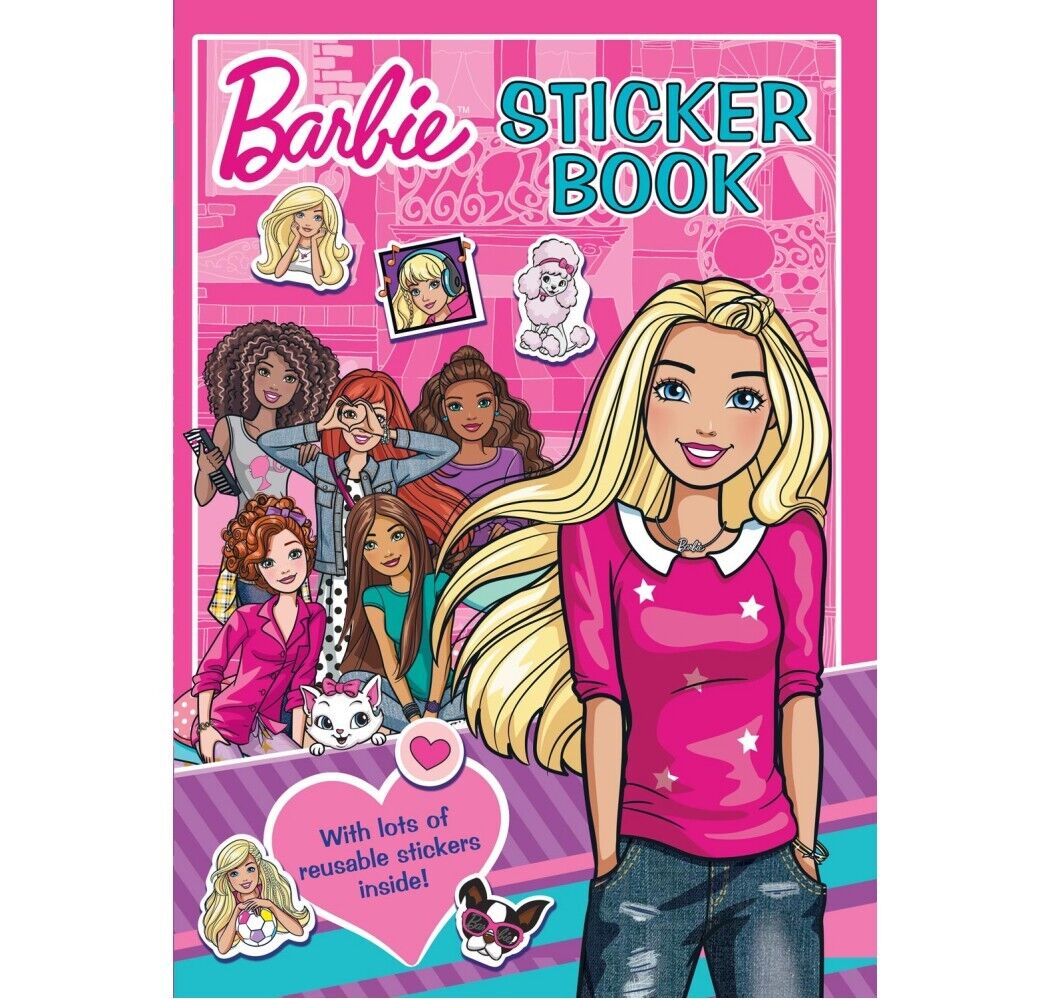 Barbie Activity Colouring and Sticker Books For Kids children mattel learning