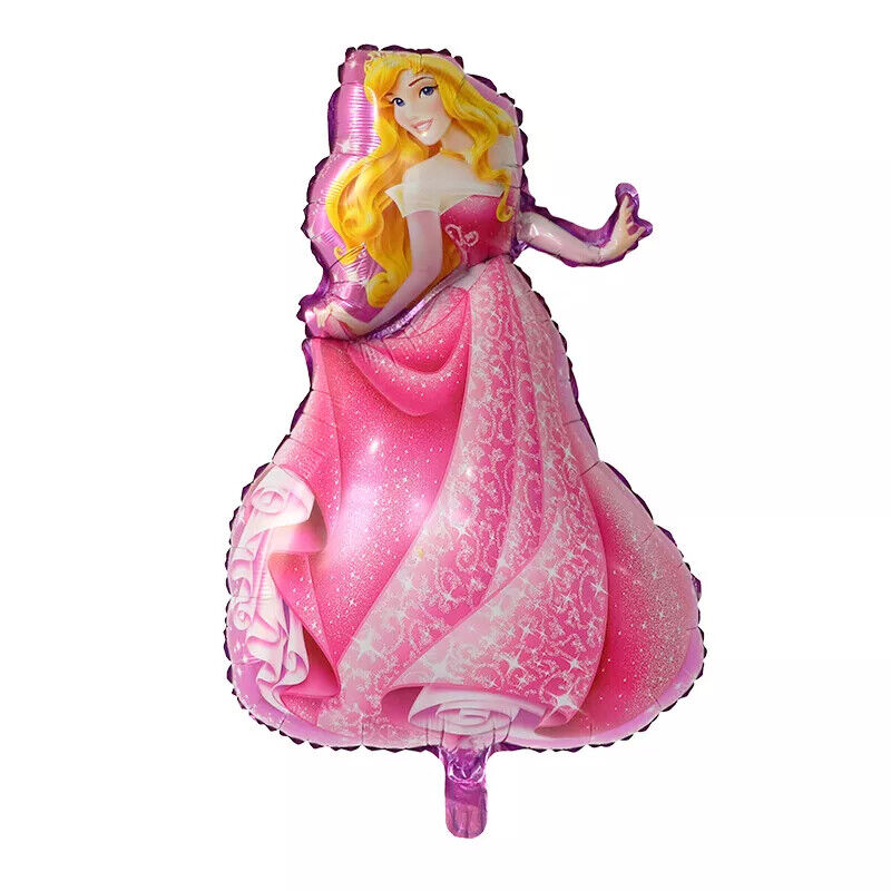 Princess Belle Cinderella Aurora Elsa Foil Birthday Balloon Party Decorations