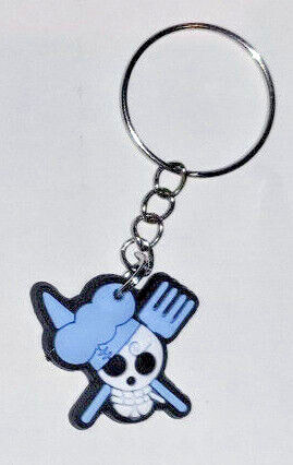 LUFFY KEYRING KEYCHAIN ONE PIECE ANIME KEY RING NETFLIX COLLECTABLE RUBBER