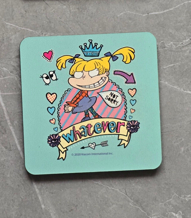RUGRATS ANGELICA Coaster Retro TV Drinks Mat Home Kitchen TOMMY CHUCKIE PHIL NIC