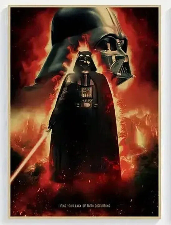 STAR WARS Wall Art Movie Poster Print Picture KRAFT LEILA DARTH VADER LUKE