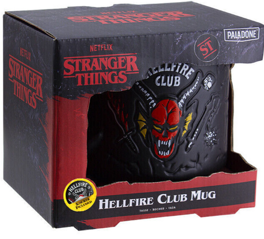 Stranger Things Hellfire Club Demon Embossed Mug Drinkware NETFLIX OFFICIAL