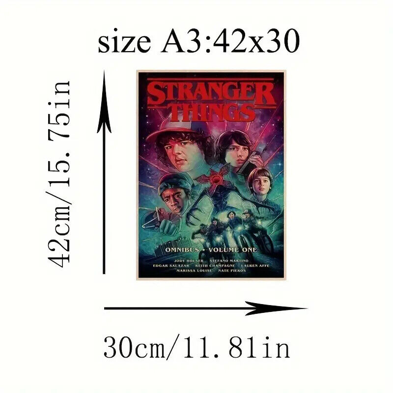 Stranger Things Series Wall Art Poster Print Netflix Original Posters Pictures