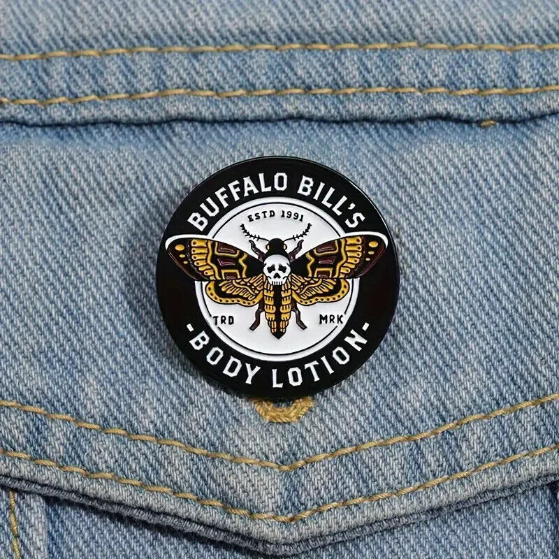 Buffalo Bills Body Lotion Silence Of The Lambs Horror Gothic Enamel Pin Badge