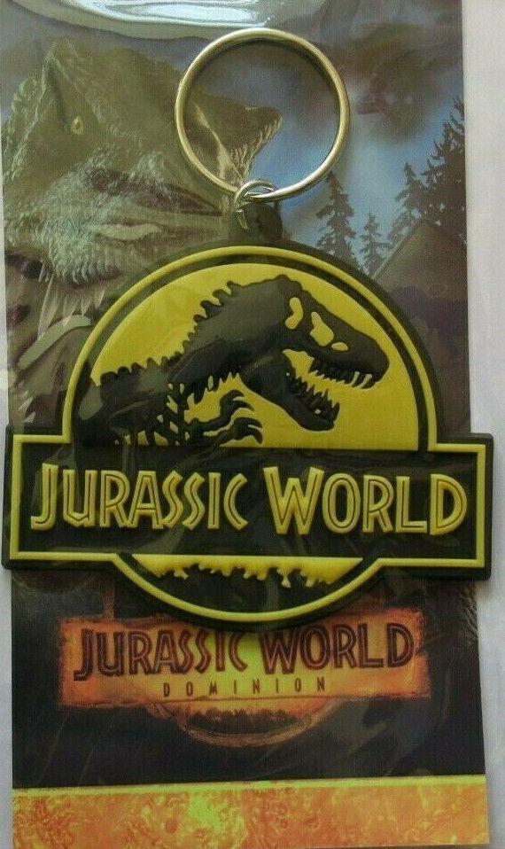 Jurassic World Park Official Dinosaur KeyrinG Keychains NETFLIX BLUE KEY RING