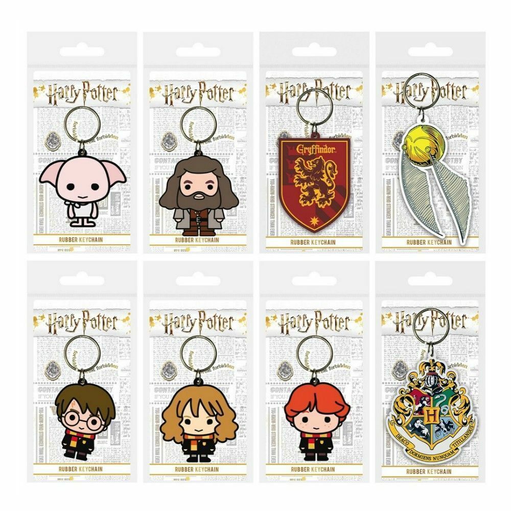 Harry Potter Official Licensed Collectable Rubber 2D Keyrings CHOOSE WHICH