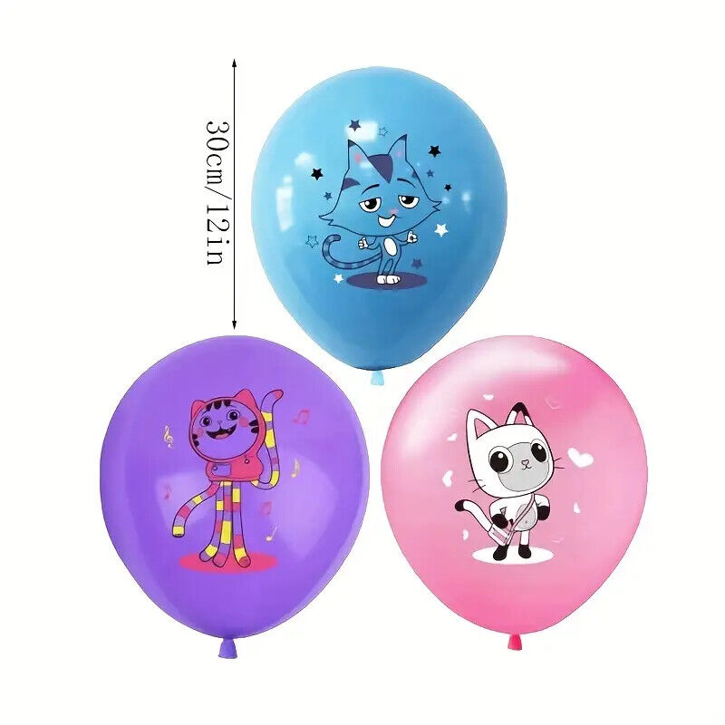 Gabbys Dollhouse Theme Kids Birthday Party Supplies Decorations gabby's Balloon
