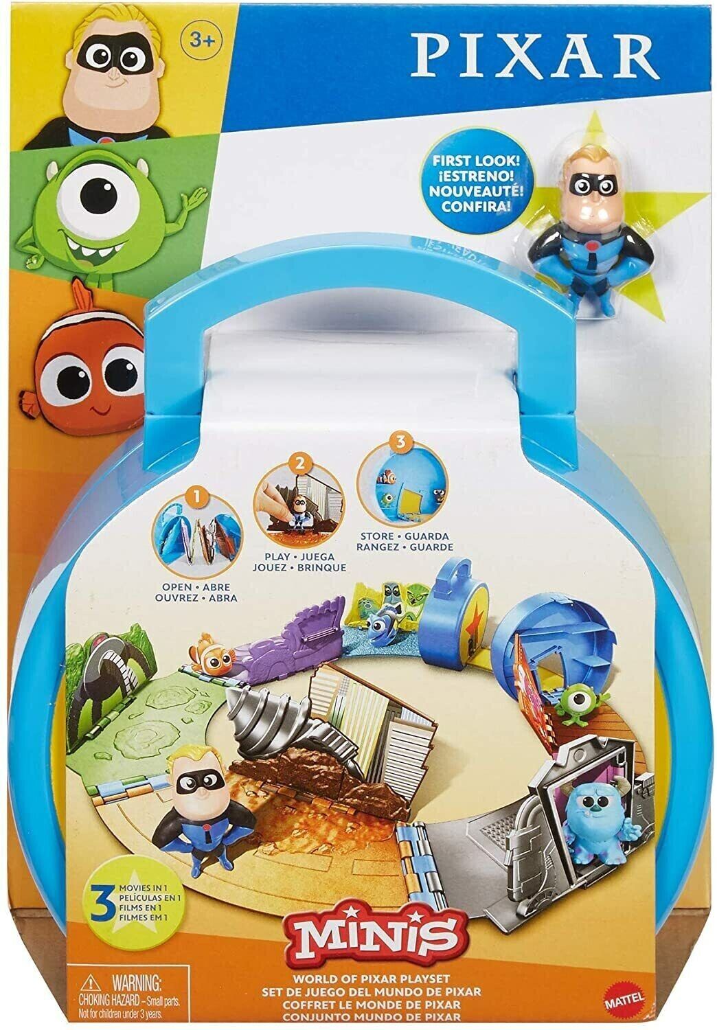 Disney Pixar Minis World of Pixar Playset Figure Included BRAND NEW 2024 SET KID