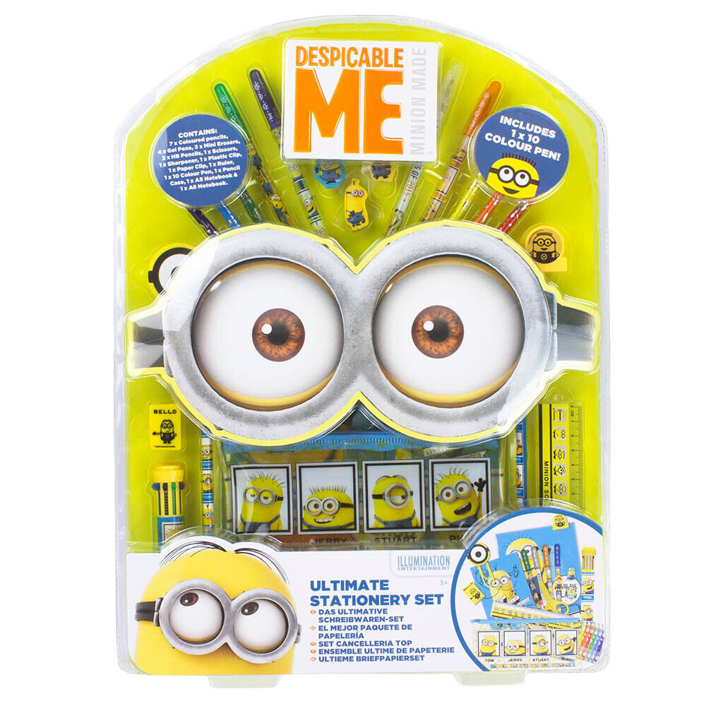 25 Piece SUPER Minions ULTIMATE JUMBO Stationary SET Dispicable Me 18X14 INCHES