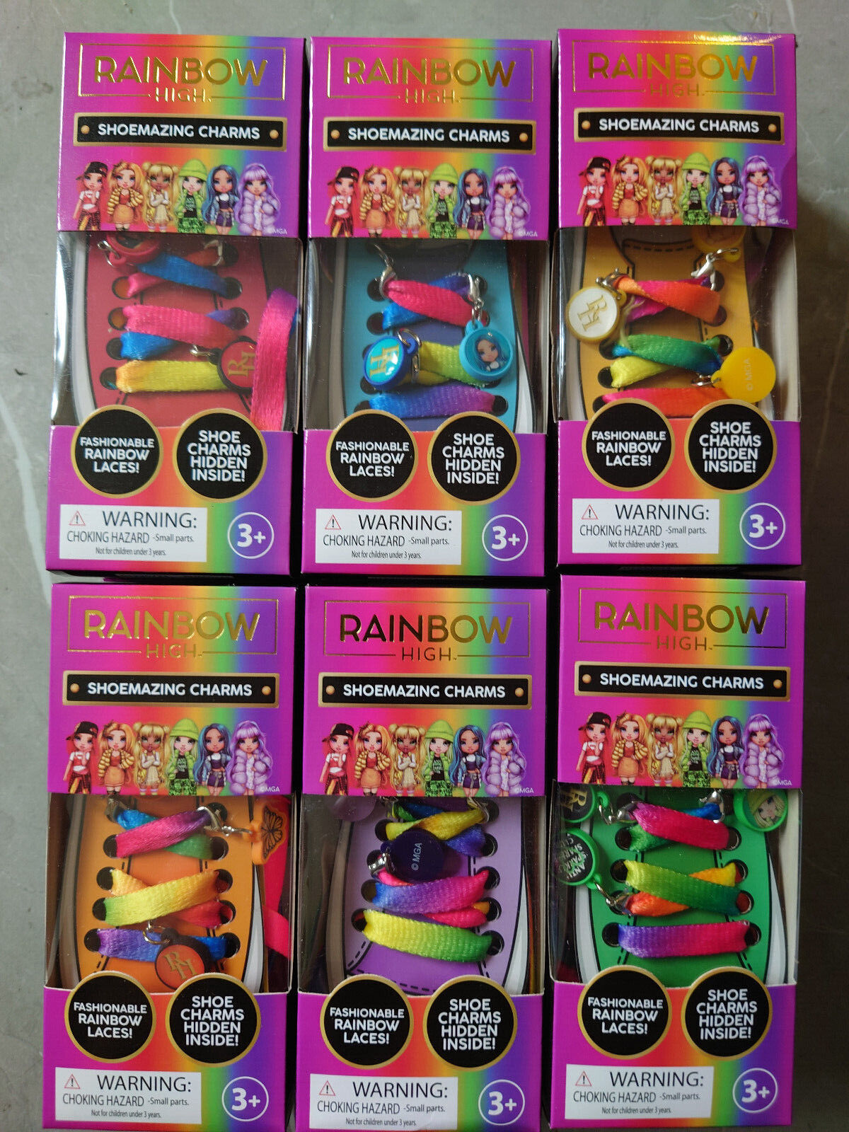 Rainbow High Shoemazing Charms Rainbow High Doll Rainbow Laces CHOOSE YOURS