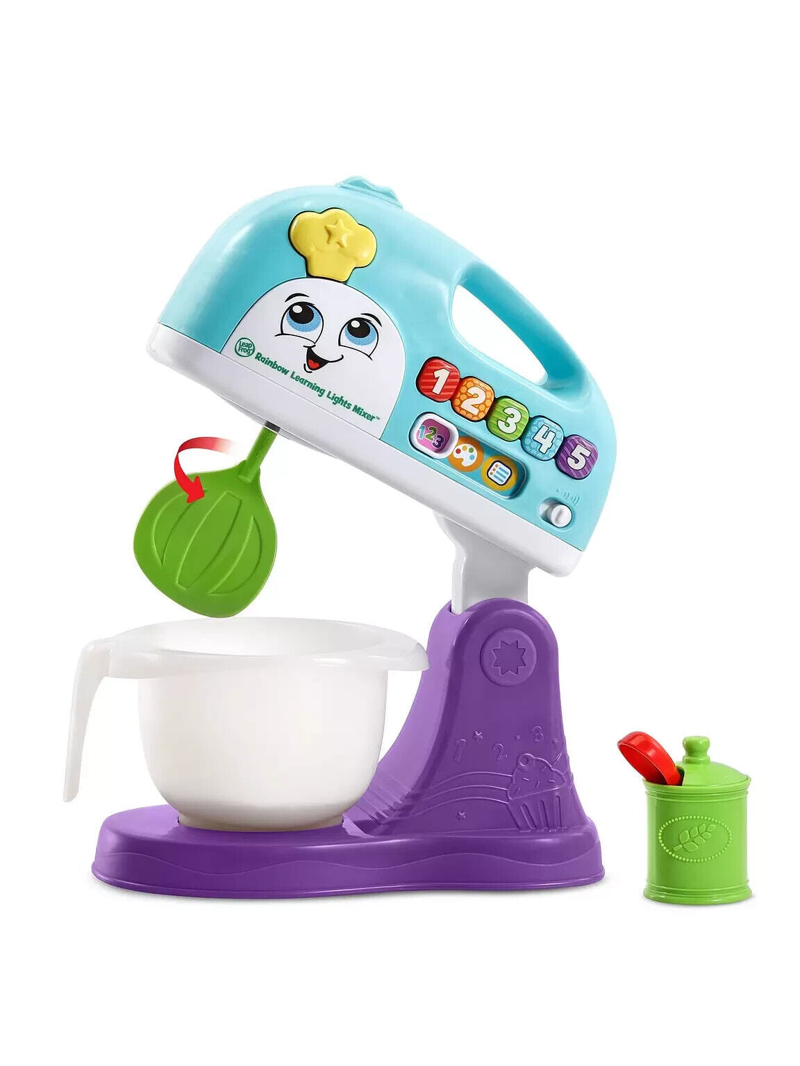 Leapfrog Rainbow Learning Lights Mixer baking cake educational blender sounds