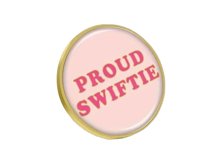 Taylor Swift Enamel Pin Badge Cute Gift Proud Swiftie Pink Music Eras Tour GOLD