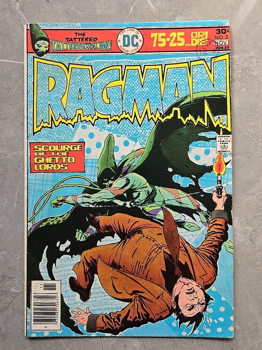 Ragman Scourge Of The Ghetto Lords #2 DC Comics 1976 blue cover flash arrow