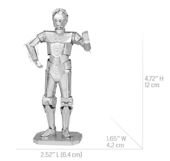 C3-PO 3D Metal Puzzle Model Kits DIY Laser Cut Puzzles Jigsaw C3PO STAR WARS