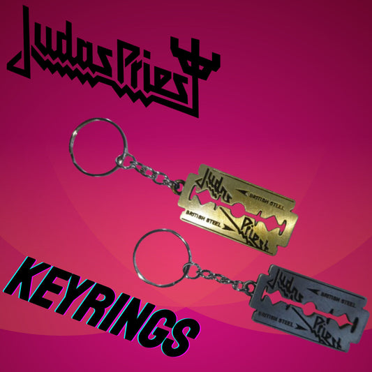 Metal Key Chain Keyring Tin for Judas Priest Chaveros Lovers Razor Blade Gift 