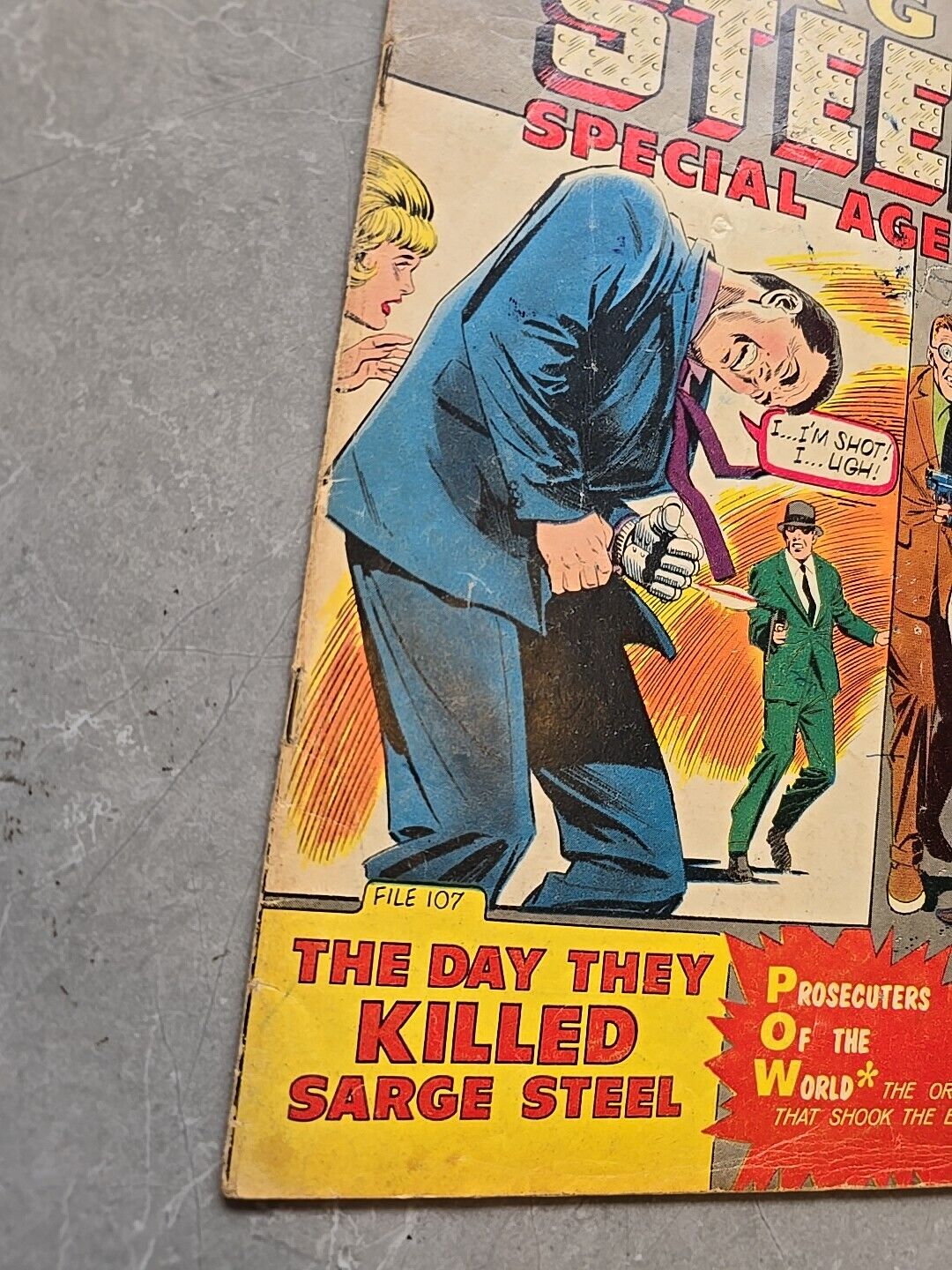 SARGE STEEL PRIVATE DETECTIVE #7 CHARLTON 1966  SEXY SPY DICK GIORDANO