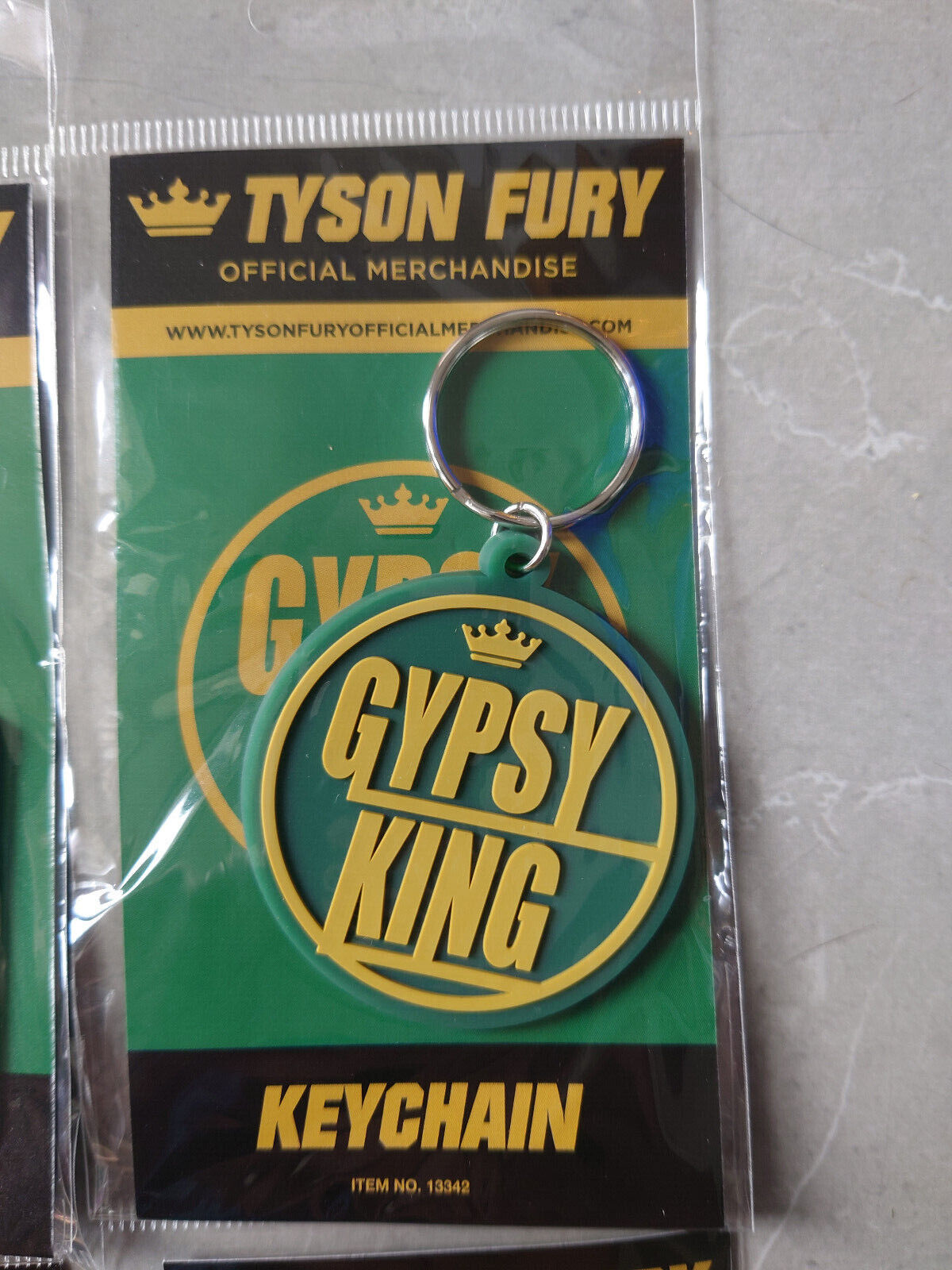 TYSON FURY Gypsy King Official Keyring Rubber Keychains Boxing DOSSER NETFLIX