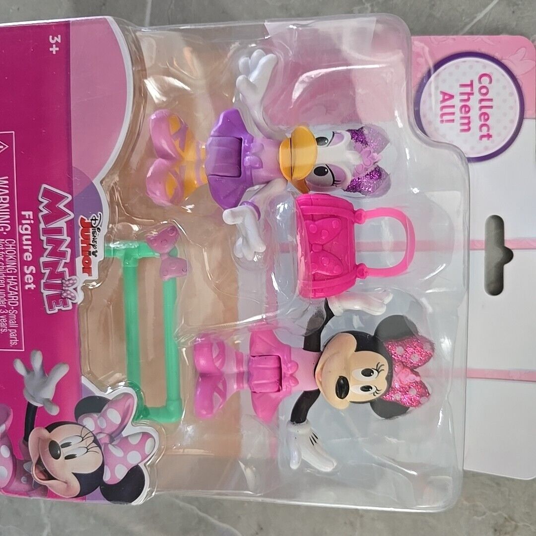 Disney Junior Minnie Mouse DAISY DUCK HANDBAG TOY 2-Pack Figure Set  OFFICIAL