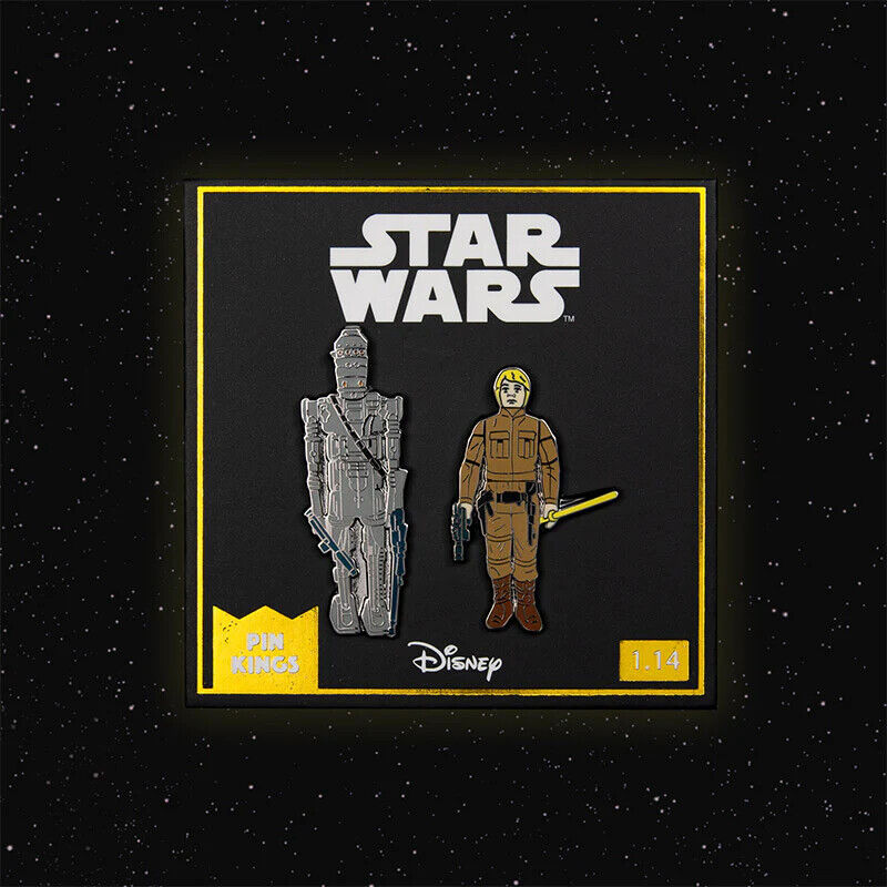 Pin Kings Star Wars Enamel Pin Badge LUKE DARTH CHUWBACCA LUCAS DISNEY OFFICIAL