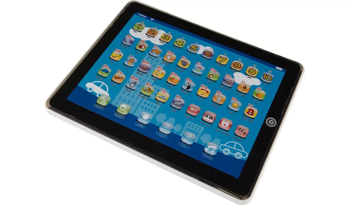 Chad Valley PlaySmart Junior Touch Tablet Numbers and Letters Through Blue