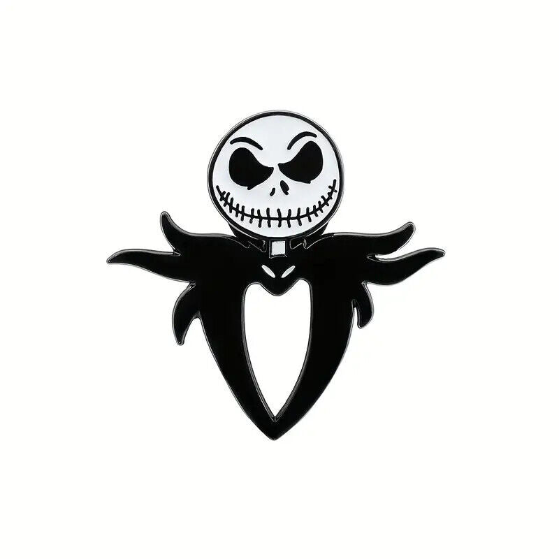 NIGHTMARE BEFORE CHRISTMAS Metal Enamel Pin Badge Retro MOVIE HORROR HALLOWEEN