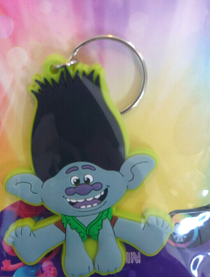 Trolls 2 Keyring Keychain Poppy Barb Branch Prince World Tour BAND TOGETHER RING