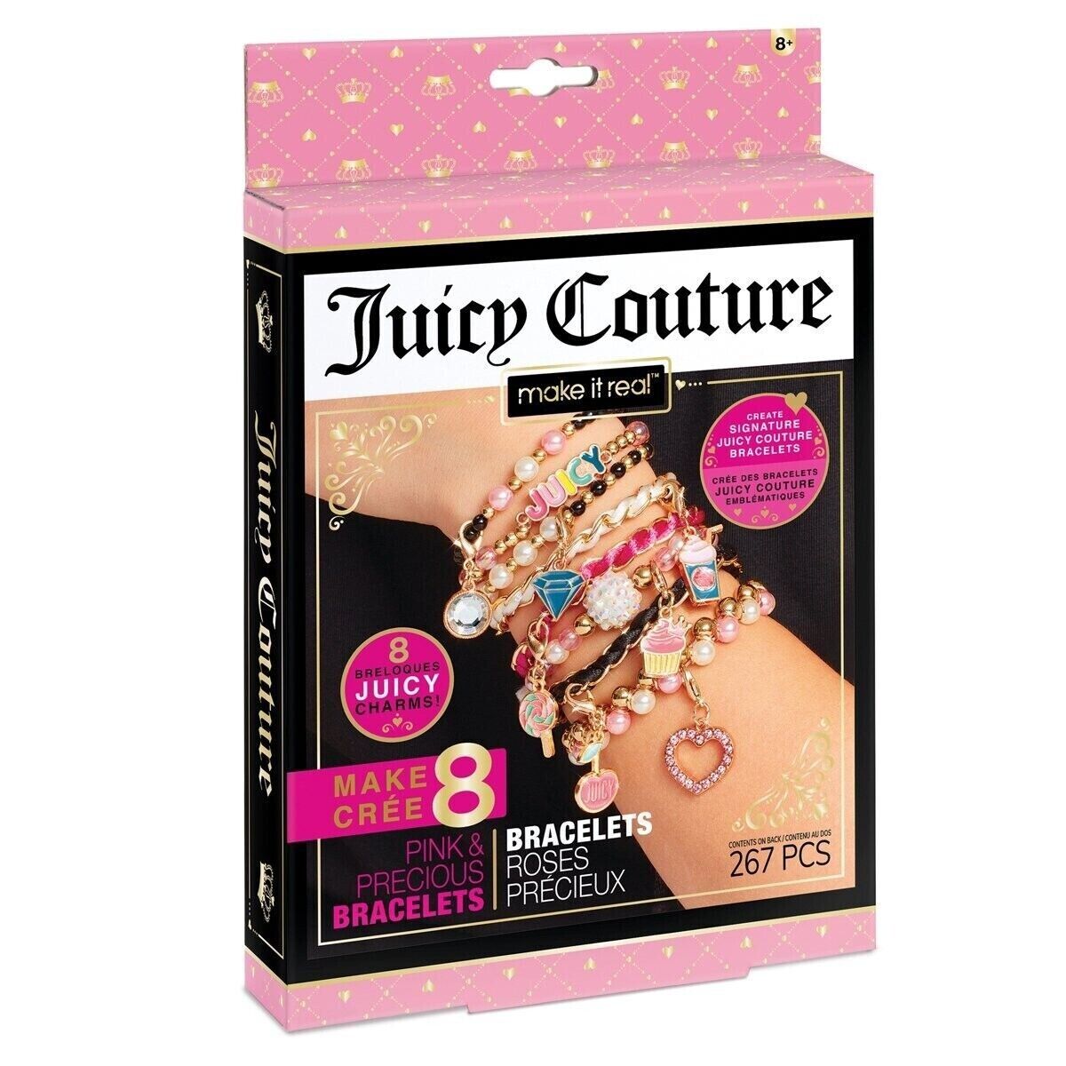 Juicy Couture Bracelet Design Set Pink And Precious 267 Piece set 8 Bracelets