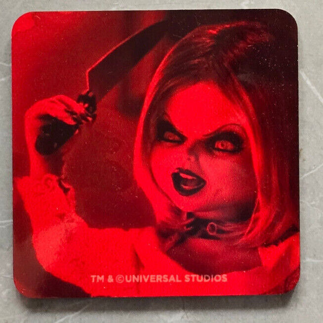 CHUCKY TIFFANY GLEN Childs Play Neoprene Coaster Man Bar Horror Movie Chucky
