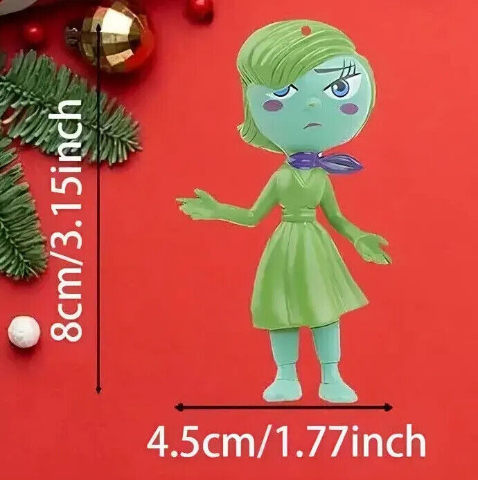 DISNEY PIXAR INSIDE OUT 2 Tree Pendant Decoration XMAS KIDS CARTOON SAD JOY