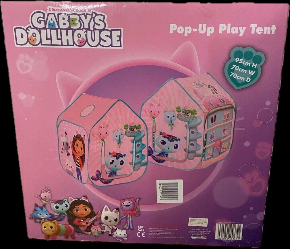Gabby’s Dollhouse Pop Up Play Tent gabbys garden indoor outdoor playhouse