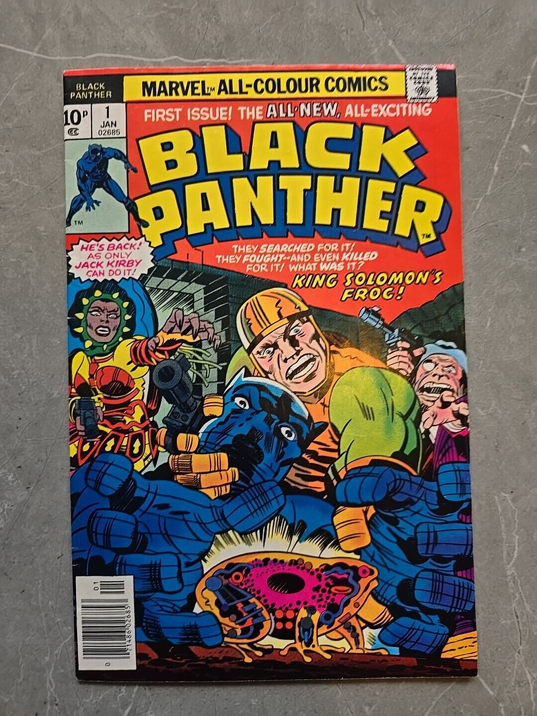 BLACK PANTHER #1 VF 1st Title Jack Kirby Marvel Comics 1976 KING SOLOMON FROG
