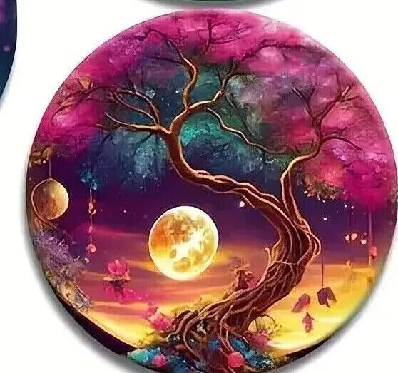 MYSTICAL WILLOW TREE COASTER Coffee Tea Drink COCKTAILS VIVID SCENE