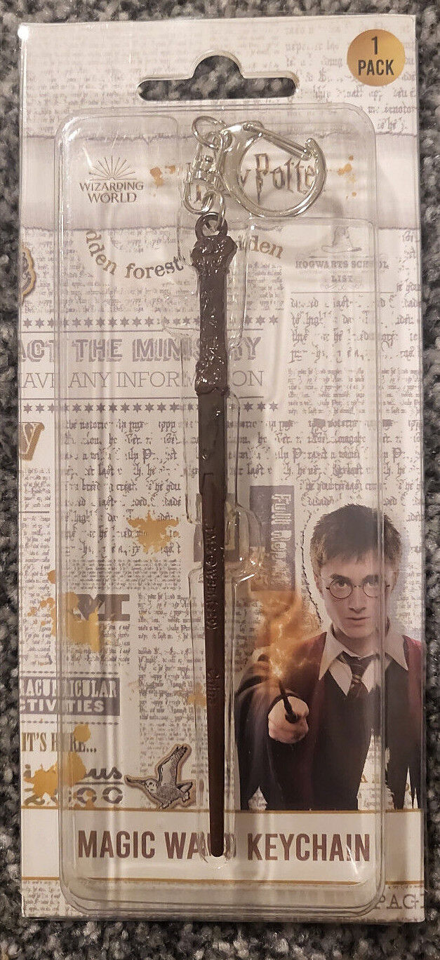 Harry Potter Wand Keyring Keychain Wizard Merchandise Emblems Gift Magic