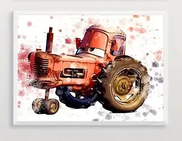 PIXAR CARS Canvas Wall Art Movie Poster Print Picture Retro DISNEY KIDS RUSTY