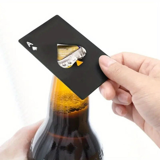 Ace of Spades Poker Card Bottle Opener Novelty Bar Tool Stainless Steel BEER