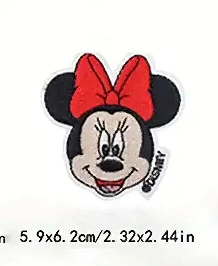DISNEY MINNIE MICKEY MOUSE Iron Sew On Embroidered Patch PATCHES TV MOVIE EARS