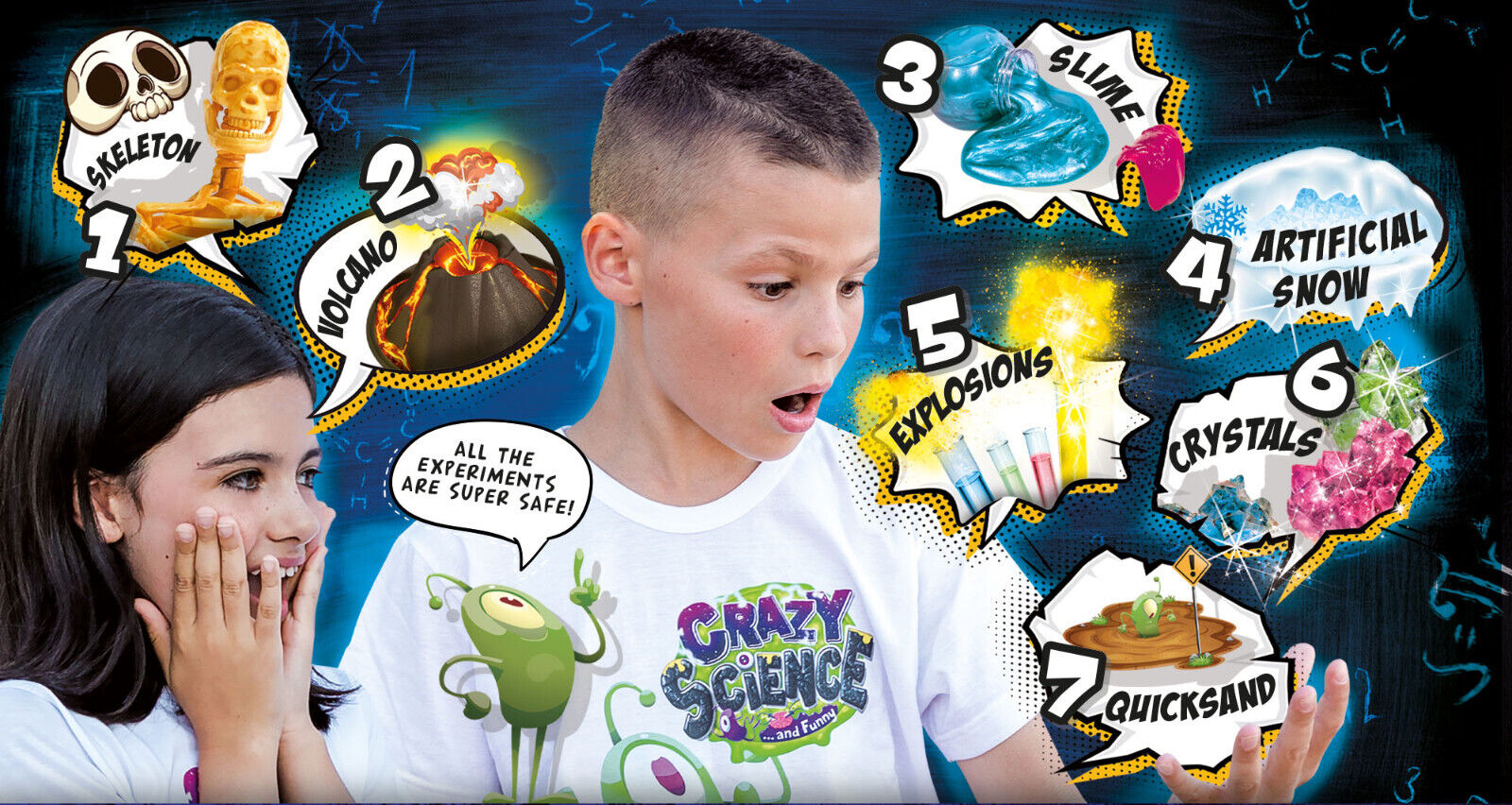 Crazy Science The Mad Scientist's Big Laboratory EDUCATIONAL VOLCANO SLIME SNOW