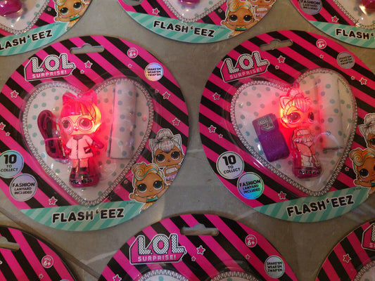 L.O.L. Surprise FLASH EEZ CHOOSE YOURS LOL FLASHEEZ LIGHTS UP LANYARD PENDANT