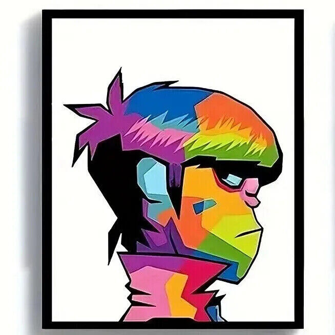 Gorillaz Poster CANVAS Wall Art DAYS Home Decor Best Music Album DEMON RETRO