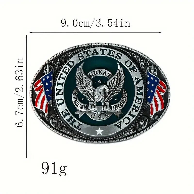 THE UNITED STATES OF AMERICA Belt Buckle USA Flag Belt Buckle EAGLE FLAG